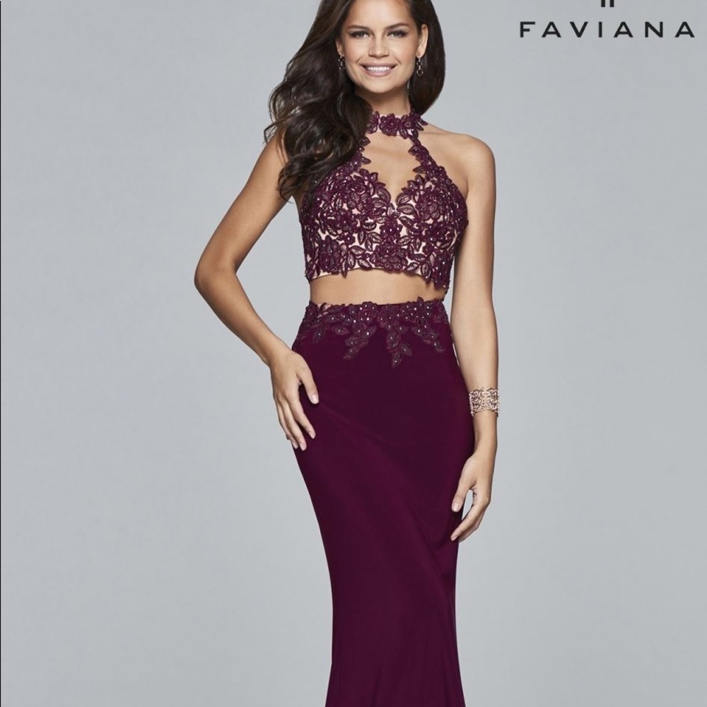 Faviana 2-piece Prom Dress Style 7967